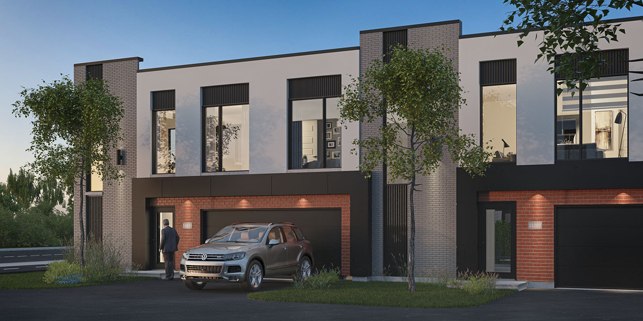 Les Villas Cite Mirabel Maisons De Ville Neuves A Vendre A Mirabel